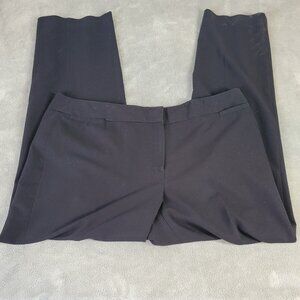 Liz Claiborne Womens Pants 18 Audra Classic Black Zip Fly Straight Leg SL66E